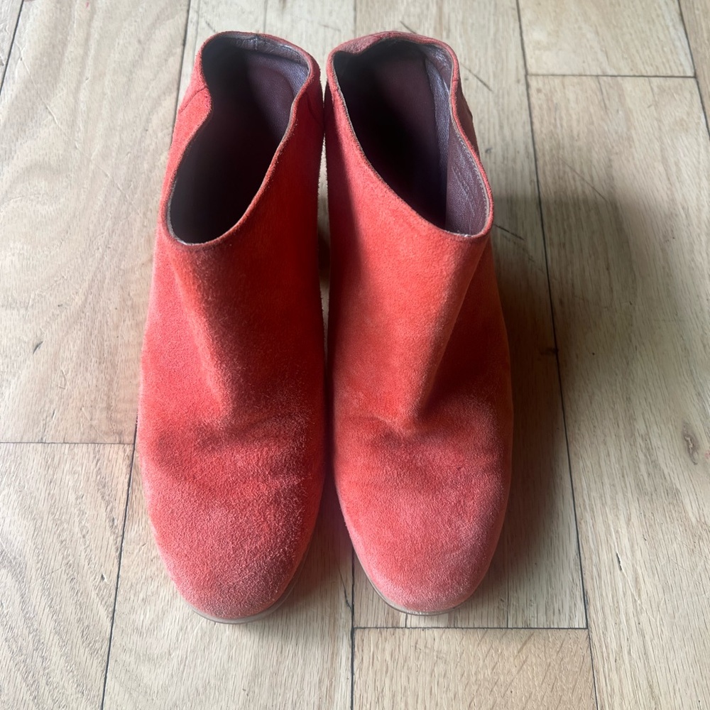 Rachel comey mars mule size 8 orange/Red Suede